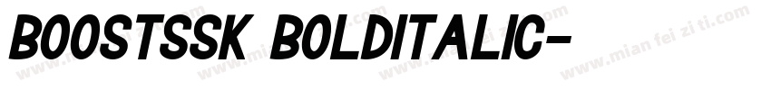 BoostSSK BoldItalic字体转换